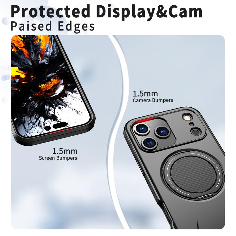 Capa para Telemóvel Kalebol Magnética MagSafe com Suporte Rotativo PC, Para iPhone 17 Pro Max, Para iPhone 17 Pro, Para iPhone 17, Para iPhone Air, Para iPhone 16 Pro Max, Para iPhone 16 Pro