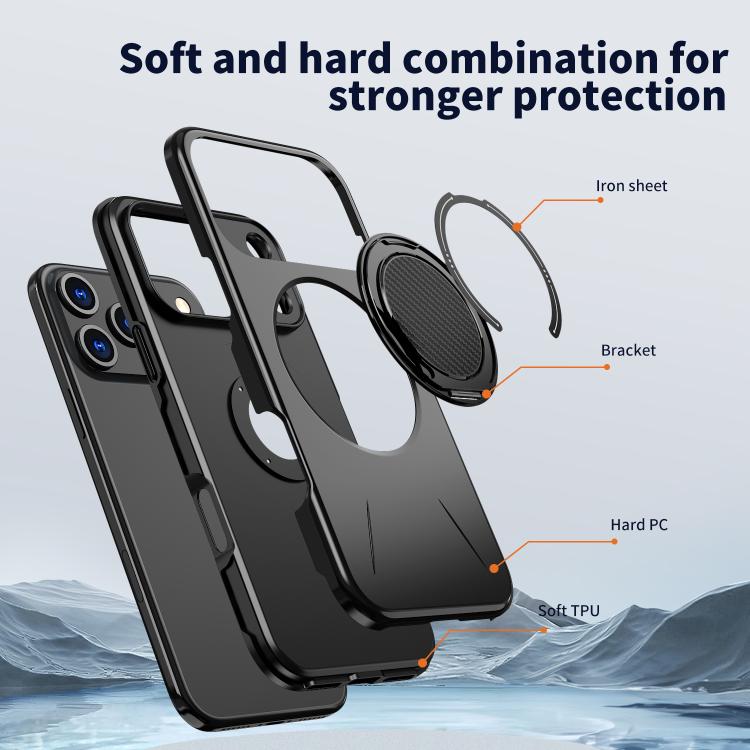 Capa para Telemóvel Kalebol Magnética MagSafe com Suporte Rotativo PC, Para iPhone 17 Pro Max, Para iPhone 17 Pro, Para iPhone 17, Para iPhone Air, Para iPhone 16 Pro Max, Para iPhone 16 Pro