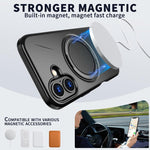 Capa para Telemóvel Kalebol Magnética MagSafe com Suporte Rotativo PC, Para iPhone 16 Plus, Para iPhone 16, Para iPhone 15 Pro Max, Para iPhone 15 Pro, Para iPhone 15, Para iPhone 14