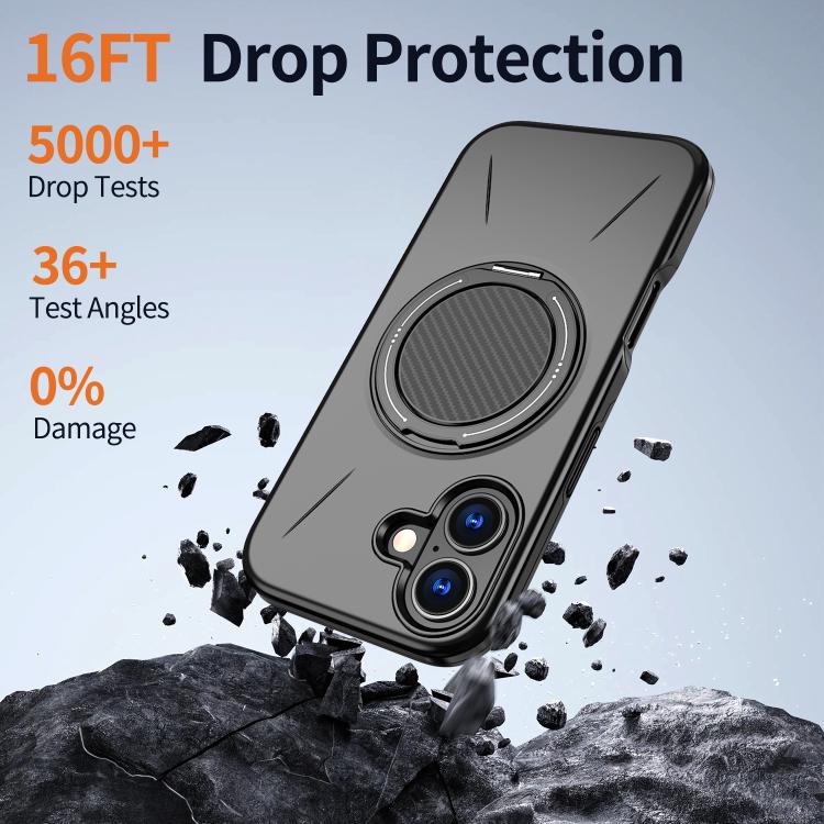 Capa para Telemóvel Kalebol Magnética MagSafe com Suporte Rotativo PC, Para iPhone 16 Plus, Para iPhone 16, Para iPhone 15 Pro Max, Para iPhone 15 Pro, Para iPhone 15, Para iPhone 14