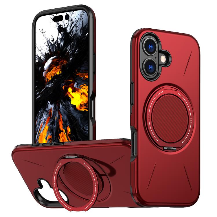 Capa para Telemóvel Kalebol Magnética MagSafe com Suporte Rotativo PC, Para iPhone 16 Plus, Para iPhone 16, Para iPhone 15 Pro Max, Para iPhone 15 Pro, Para iPhone 15, Para iPhone 14