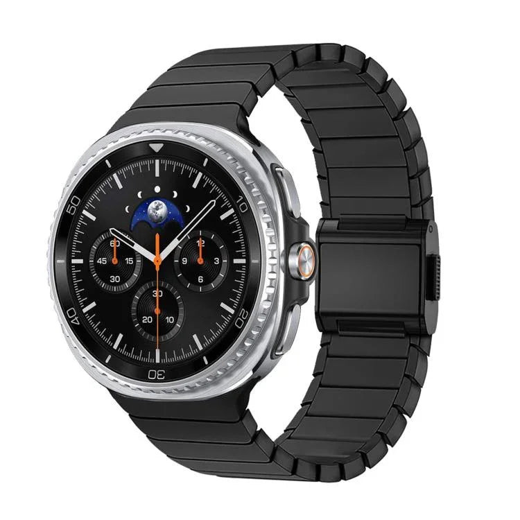 Pulseira de Relógio em Aço Inoxidável com Fecho Bamboo Norman, Para Samsung Galaxy Watch8 / Watch8 Classic