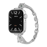 Pulseira de Relógio com Cabeça de Leopardo em Zircão Incrustado em Cobre, Para Apple Watch 46mm / 49mm / 45mm / 44mm, Para Apple Watch 42mm / 41mm / 40mm / 38mm