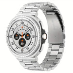Integrated Three Beads Metal Titanium Watch Band, For Samsung Galaxy Watch8 / Watch8 Classic