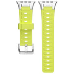 Pulseira de Relógio em Silicone Colorida com Junta Metálica Pioneer, Para Apple Watch 46mm / 49mm / 45mm / 44mm, Para Apple Watch 42mm / 41mm / 40mm / 38mm