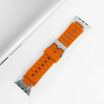Pulseira de Relógio em Silicone Colorida com Junta Metálica Pioneer, Para Apple Watch 46mm / 49mm / 45mm / 44mm, Para Apple Watch 42mm / 41mm / 40mm / 38mm