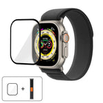 Pulseira de Relógio em Nylon Wild Path Loop com Filme Curvo 3D, Para Apple Watch 6 / 5 / 4 / SE 40mm, Para Apple Watch Ultra / 2 49mm, Para Apple Watch Série 9 / 8 / 7 45mm