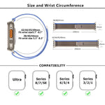 Pulseira de Relógio em Nylon Wild Path Loop com Filme Curvo 3D, Para Apple Watch Série 10 46mm, Para Apple Watch Série 10 42mm, Para Apple Watch 6 / 5 / 4 / SE 44mm