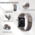 Pulseira de Relógio em Nylon Wild Path Loop com Filme Curvo 3D, Para Apple Watch Série 9 / 8 / 7 41mm, Para Apple Watch 3 / 2 / 1 38mm, Para Apple Watch 3 / 2 / 1 42mm