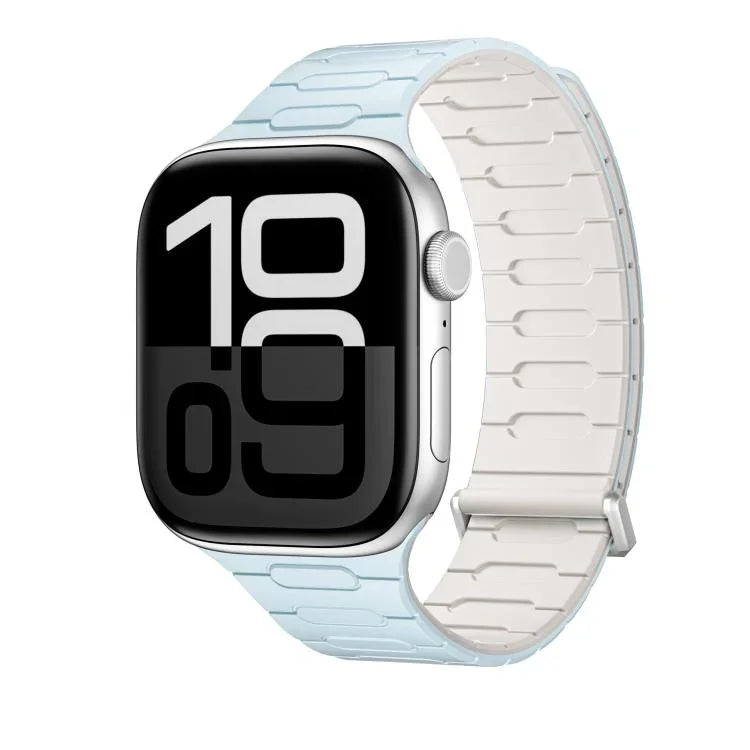 Pulseira de Relógio em Silicone Magnética em Forma de I, Para Apple Watch 46mm / 49mm / 45mm / 44mm, Para Apple Watch 42mm / 41mm / 40mm / 38mm