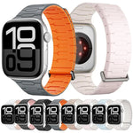 Pulseira de Relógio em Silicone Magnética em Forma de I, Para Apple Watch 46mm / 49mm / 45mm / 44mm, Para Apple Watch 42mm / 41mm / 40mm / 38mm