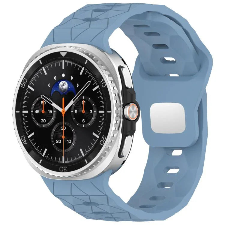 Football Texture Reverse Steel Buckle Silicone Watch Band, For Samsung Galaxy Watch8 / Watch8 Classic