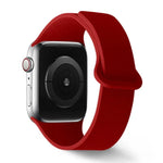 Pulseira de Relógio em Silicone com Loop Magnético e Padrão Lychee, Para Apple Watch 46mm / 49mm / 45mm / 44mm, Para Apple Watch 42mm / 41mm / 40mm / 38mm