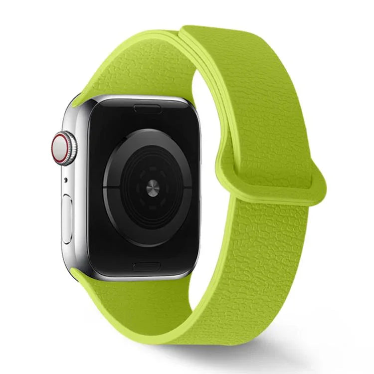 Pulseira de Relógio em Silicone com Loop Magnético e Padrão Lychee, Para Apple Watch 46mm / 49mm / 45mm / 44mm, Para Apple Watch 42mm / 41mm / 40mm / 38mm