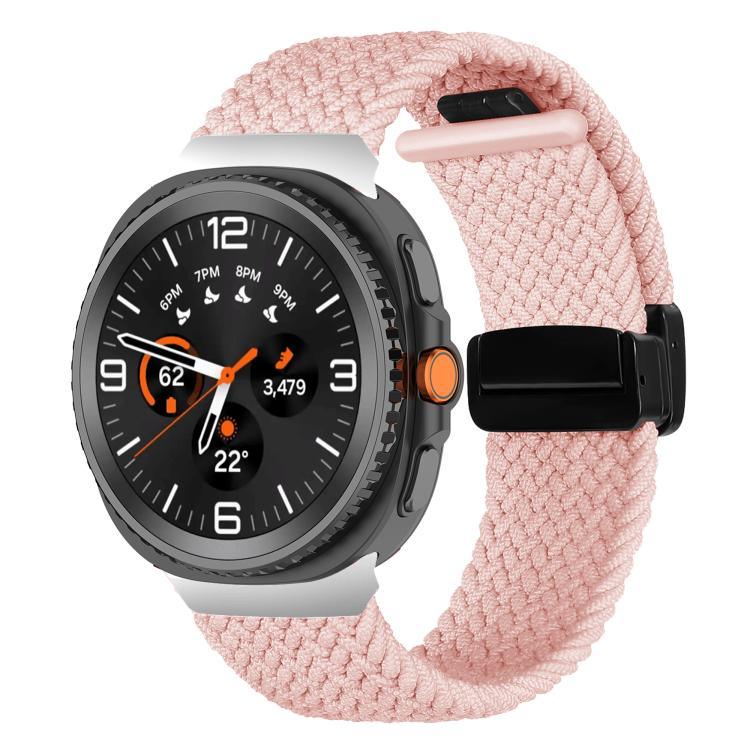 Pulseira de Relógio Trançada com Fivela Magnética Dobrável, Para Samsung Galaxy Watch8 / Watch8 Classic