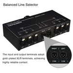 Selector de Sinal Totalmente Balanceado 3 Entradas 1 Saída, Selector de Linha Balanceada de 3 Canais, Sem Necessidade de Fonte de Alimentação Externa, Comutação Sem Perdas, B072