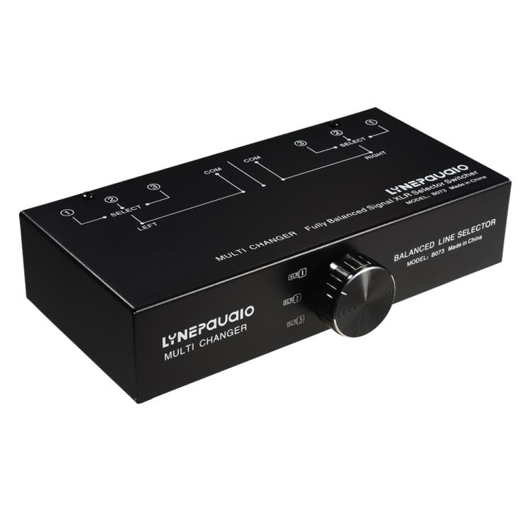 Selector de Sinal Totalmente Balanceado 1 Entrada 3 Saídas, Selector de Linha Balanceada de 3 Canais, Sem Necessidade de Fonte de Alimentação Externa, Comutação Sem Perdas, B073