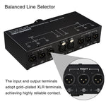 Selector de Sinal Totalmente Balanceado 1 Entrada 3 Saídas, Selector de Linha Balanceada de 3 Canais, Sem Necessidade de Fonte de Alimentação Externa, Comutação Sem Perdas, B073