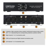 Selector de Sinal Totalmente Balanceado 1 Entrada 3 Saídas, Selector de Linha Balanceada de 3 Canais, Sem Necessidade de Fonte de Alimentação Externa, Comutação Sem Perdas, B073