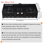Selector de Sinal Totalmente Balanceado 1 Entrada 3 Saídas, Selector de Linha Balanceada de 3 Canais, Sem Necessidade de Fonte de Alimentação Externa, Comutação Sem Perdas, B073