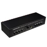 Selector Comutador de Colunas Amplificador de Potência 4 Entradas 4 Saídas, 300W Qualidade de Som por Canal Sem Perdas, B075