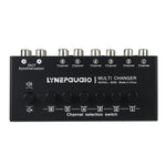 Selector de Sinal de Áudio 6 Entradas 2 Saídas, Comutador de Áudio, Saída Síncrona de 2 Canais Interface RCA, B080