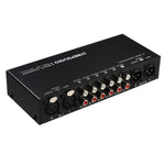 Selector Comutador de Sinal de Áudio 6 Entradas 3 Saídas, Comutador Multi-canal, Controlador de Volume de Coluna Ativo Passivo Totalmente Balanceado, Selector RCA, B081