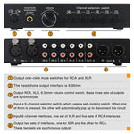 Selector Comutador de Sinal de Áudio 6 Entradas 3 Saídas, Comutador Multi-canal, Controlador de Volume de Coluna Ativo Passivo Totalmente Balanceado, Selector RCA, B081