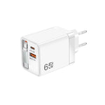 FC1 Cabo Retrátil 3 em 1 Tipo-C 70cm, PD3.0, QC3.0 Carregador USB para Telemóvel, Ficha UE
