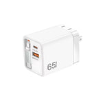 FC1 Cabo Retrátil 3 em 1 Tipo-C 70cm, PD3.0, QC3.0 Carregador USB para Telemóvel, Ficha EUA