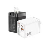 FC1 Cabo Retrátil 3 em 1 Tipo-C 70cm, PD3.0, QC3.0 Carregador USB para Telemóvel, Ficha EUA