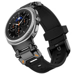 Pulseira de Relógio em Silicone com Conector Metálico Explorer, Para Samsung Galaxy Watch8 / Watch8 Classic