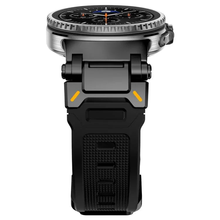 Pulseira de Relógio em Silicone com Conector Metálico Explorer, Para Samsung Galaxy Watch8 / Watch8 Classic