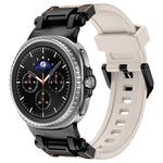 Pulseira de Relógio em Silicone com Conector Metálico Explorer, Para Samsung Galaxy Watch8 / Watch8 Classic