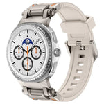 Pulseira de Relógio em Silicone com Conector Metálico Explorer, Para Samsung Galaxy Watch8 / Watch8 Classic
