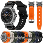 Pulseira de Relógio em Silicone com Conector Metálico Explorer, Para Samsung Galaxy Watch8 / Watch8 Classic