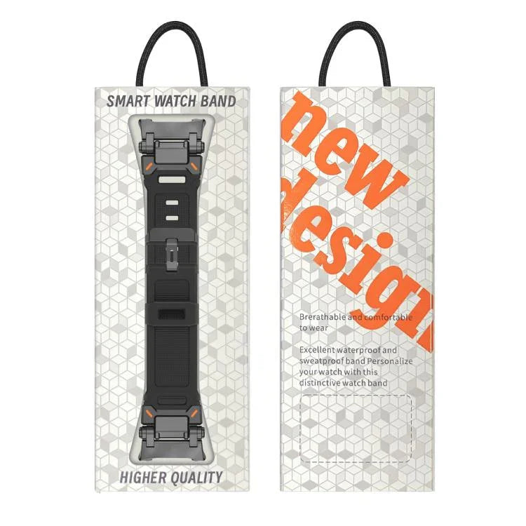 Pulseira de Relógio em Silicone com Conector Metálico Explorer, Para Samsung Galaxy Watch8 / Watch8 Classic