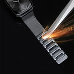Bracelete Magnética em Aço Inoxidável Trançado em Forma de I, Para Apple Watch 46mm / 49mm / 45mm / 44mm, Para Apple Watch 42mm / 41mm / 40mm / 38mm