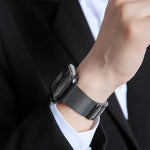 Bracelete Magnética em Aço Inoxidável Trançado em Forma de I, Para Apple Watch 46mm / 49mm / 45mm / 44mm, Para Apple Watch 42mm / 41mm / 40mm / 38mm