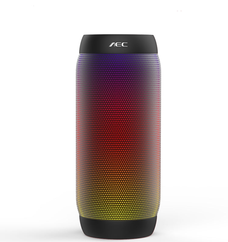 Coluna Estéreo HiFi Sem Fios LED Colorida BQ615 PRO, Combina Bluetooth + Leitor de Cartão TF + Rádio FM + AUX + NFC, BQ615 PRO