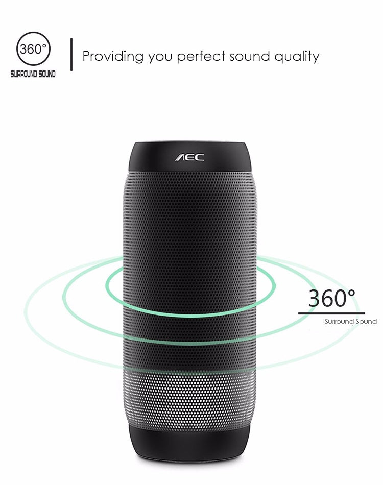 Coluna Estéreo HiFi Sem Fios LED Colorida BQ615 PRO, Combina Bluetooth + Leitor de Cartão TF + Rádio FM + AUX + NFC, BQ615 PRO