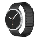 Pulseira de Relógio Magnética em Silicone Macio, Para Samsung Galaxy Watch8 / Watch8 Classic