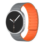 Pulseira de Relógio Magnética em Silicone Macio, Para Samsung Galaxy Watch8 / Watch8 Classic