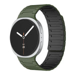 Pulseira de Relógio Magnética em Silicone Macio, Para Samsung Galaxy Watch8 / Watch8 Classic