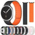 Pulseira de Relógio Magnética em Silicone Macio, Para Samsung Galaxy Watch8 / Watch8 Classic