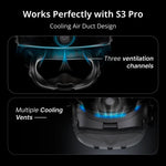 BOBOVR F3 Para Meta Quest 3 Máscara Facial de Substituição Almofada de Arrefecimento Almofada Facial para Headset VR, F3