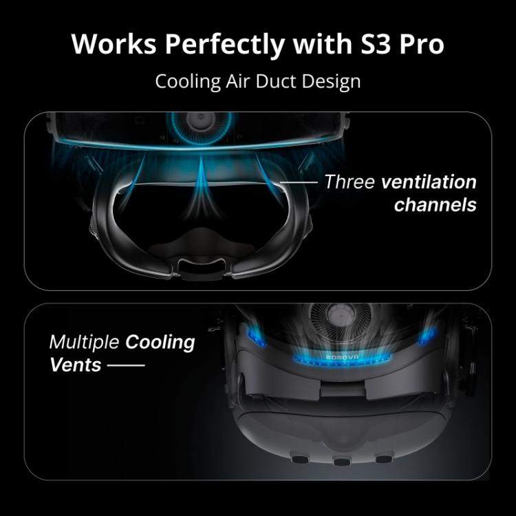 BOBOVR F3 Para Meta Quest 3 Máscara Facial de Substituição Almofada de Arrefecimento Almofada Facial para Headset VR, F3