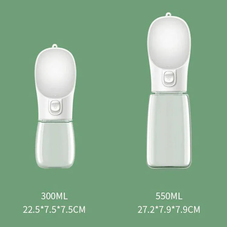 Dispensador Portátil de Água para Animais de Estimação ao Ar Livre, 300ML, 550ML