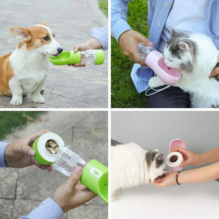 Caneca Multiuso para Viagens ao Ar Livre para Animais de Estimação, Cor Sólida, Estampada