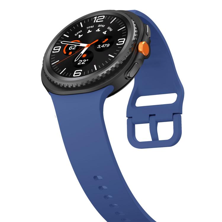 Pulseira de Relógio em Silicone de Cor Sólida e Lisa, Para Samsung Galaxy Watch8 / Watch8 Classic